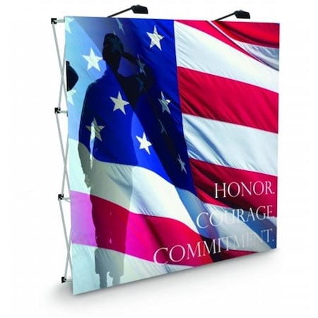 Testrite Visual Products Testrite Visual Products PFK33 Presto Pop-Up Frames 3X3 Presto Pop Up- Silver PFK33